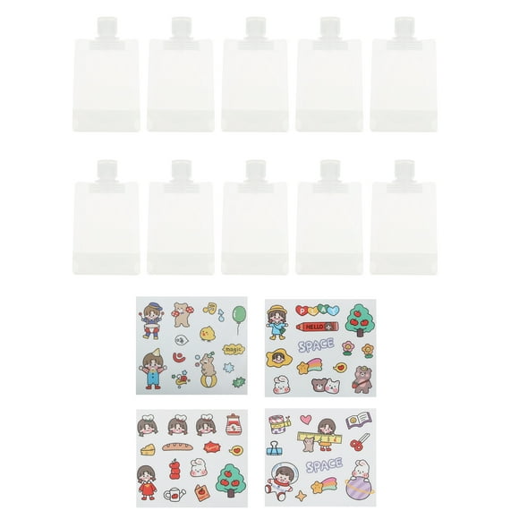1 juego de subpaquete de cosméticos de viaje, bolsa de loción para mujeres.