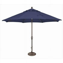 11 ft. Catalina Octagon Push Button Tilt Market Umbrella  Sky Blue