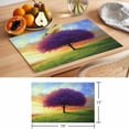 thumbnail image 6 of Purple Tree Placemats Set of 8 Orange Blue Sky Gradient Landscape Place Mats Indoor Wipeable Table Mats Washable Cloth Dining Table Placemats for Kitchen Holiday Party Home Decor 13x19 Inch, 6 of 9