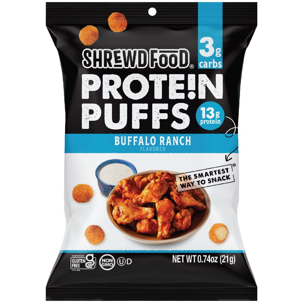Shrewd Food Buffalo Ranch Protein Puffs, Keto-Friendly Snacks, .74 oz