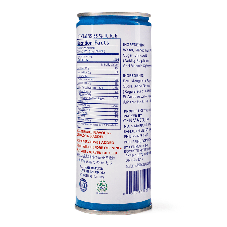 (Pack Of 30) Gina Beverage Nectar Mango 8.12 Fl Oz