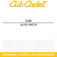 thumbnail image 3 of CUB CADET 741-04376 Flange Bearing .75 X .993 Challenger 4x4 4x2 400LX 400, 3 of 6