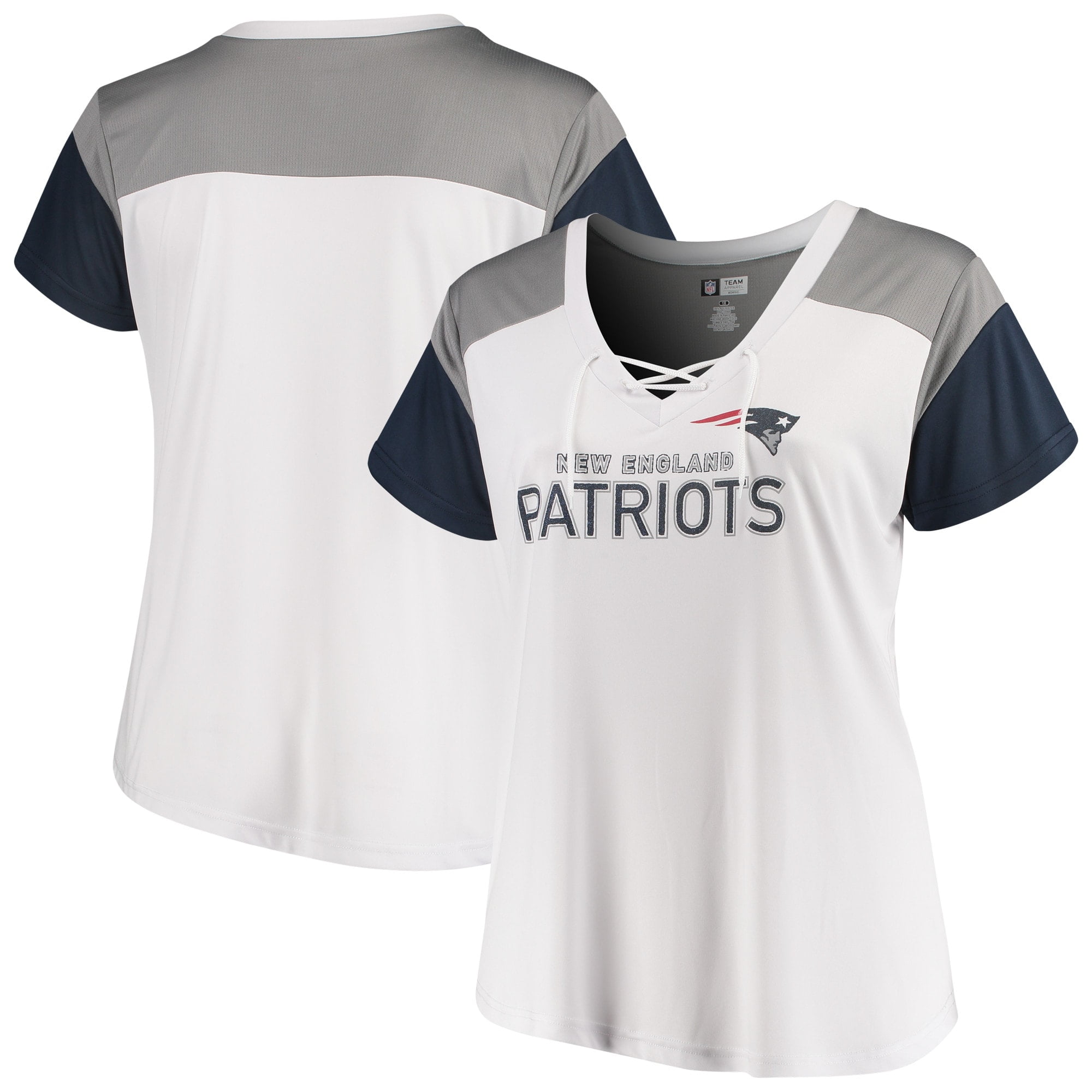white new england patriots shirt