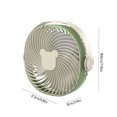 thumbnail image 3 of CASAFUN New Style Small Fan Wall Hanging Desktop Multifunctional Lighting Fan USB Rechargeable Fan 3 Speeds Mini Personal Portable Fan 360° Rotation Adjustable for Bedroom Dorm, 3 of 9