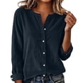 thumbnail image 3 of Yangnuo Women's Solid Color V-Neck Blouse, Elegant Ruffled Sleeveless Tank Top, Casual Loose-Fit Summer Shirt, 3 of 6