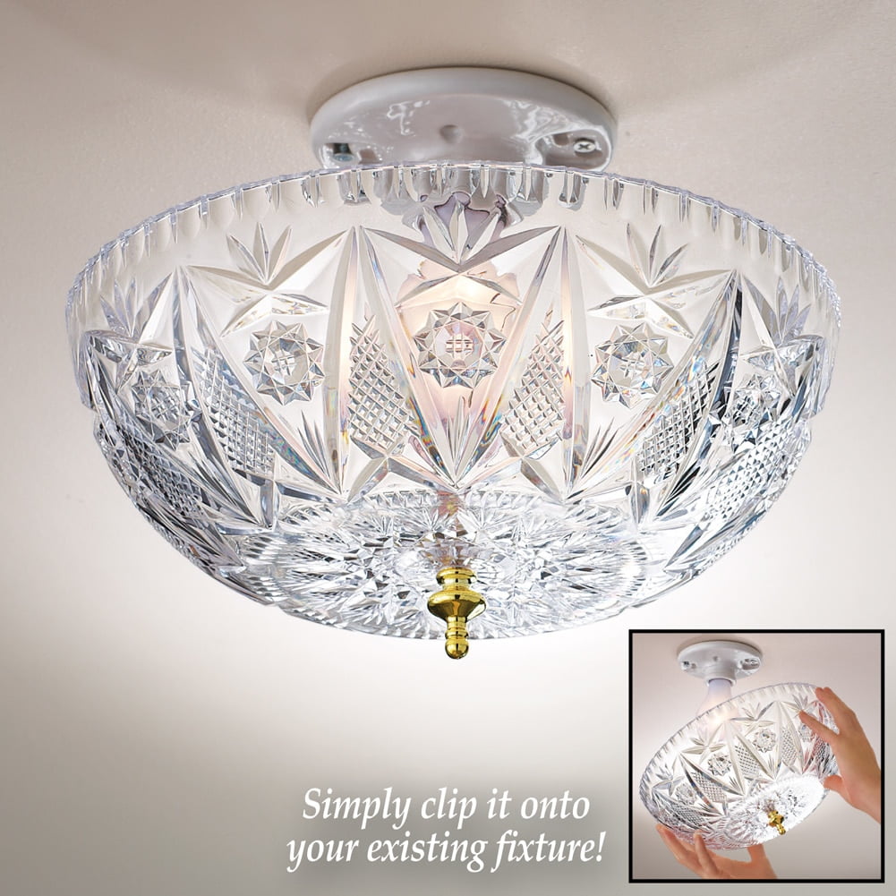 Elegant Clip On Ceiling Light Cover Clear Elegant Clip On Ceiling Light Cover