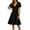 33# Black, variant on UoCefik Women's Ruffle Short Sleeve Deep V Neck A Line Swing Flared Cocktail Party Midi Dress Blue XXL