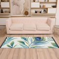 thumbnail image 2 of Yayeee Runner Rug for Bedroom 2'x6' Machine Washable Hallway Non Slip Mat, Peacock Feather, 2 of 8