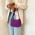 thumbnail image 3 of Sacs à Main Décontractés pour Femme à Épaule et Poignée Supérieure, Sac à Main pour Femme, Couleur Unie, Sacs sous le Bras, 3 of 6