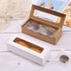 thumbnail image 2 of Rectángulo caja de regalo para fiesta de boda cajas de almacenamiento con tapa pastel huevo tarta Cupcake caja de embalaje postre galleta hogar Almacenamiento y organización del hogar Blanco Bewildely  HA081347-02, 2 of 6