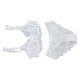 thumbnail image 3 of Women's lace underwear women bra set women underwear set lace bra Women's Lace Bra Panties Ultra Thin Hollow Out Charming Attractive Breathable Underwear Set White 80D, 3 of 8