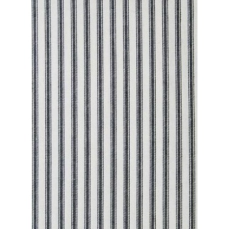 Woven Cotton Ticking Fabric - Woven Ticking, 93 Black, Cotton Upholstery Fabric, 10 yard Bolt, 55