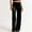 *Black, variant on ClodeEU Women's High Waisted Bell Bottoms with Sequin ,Elastic Waist Loose Wide Leg Pants Green,Womens Plus L