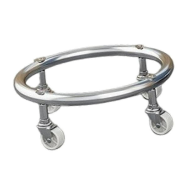 Soporte para tanque de gas, base para cilindro de gas, multiusos, rotación de 360 grados, cilindro de gas Plata