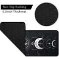thumbnail image 4 of Moon Phase Kitchen Rug Set of 2, Goth Rug, Moon Rug, Black and White Constellation Halloween Kitchen Mat Rugs, Carpet- Gothic Witchy Moon Phase Kitchen Decor Decoration- 17x30 and 17x47 Inch, 4 of 6