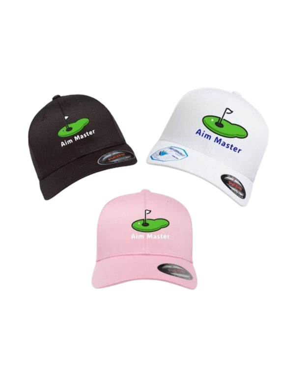 Fitted Cap Embroidered with Aim Master Logo. 100% Polyester and Cotton