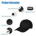thumbnail image 5 of RoamRider Baseball Cap with Light, USB Rechargeable Adjustment Size Hands Free LED Baseball Caps for Night Fishing Camping, Black, 5 of 7
