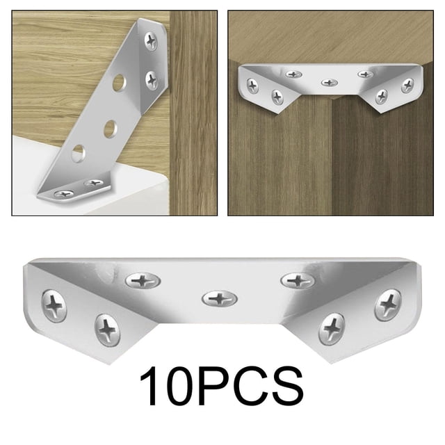 Soportes de esquina de Acero inoxidable BLESIY 10 piezas 65x22x14 mm