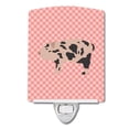 thumbnail image 1 of Carolines Treasures BB7935CNL Mini Miniature Pig Pink Check Ceramic Night Light, 1 of 1