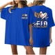 thumbnail image 2 of Fiudx Ofertas Relámpago Camiseta de Manga Corta con Cuello Redondo y Estampado Informal con Estampado Frontal y Trasero de Béisbol para Mujer, 2 of 5