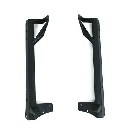Jeep Wrangler Windshield Channel - EAG Steel Windshield Mounting Brackets for 52