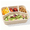 Beige[4 Compartments ], variant on Bxaolu Bento Box Adult Lunch Box - 1 Pack, 4- Compartment Plastic Container, Reusable Food Storage Snack Containers - Stackable for Home, Work, and Travel (Beige)