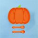 thumbnail image 1 of Plato De Silicona Divertido Y Seguro Para Halloween Para Niños. Diseño Sencillo De Tres Compartimentos Con Ventosas Para Evitar Derrames., 1 of 8
