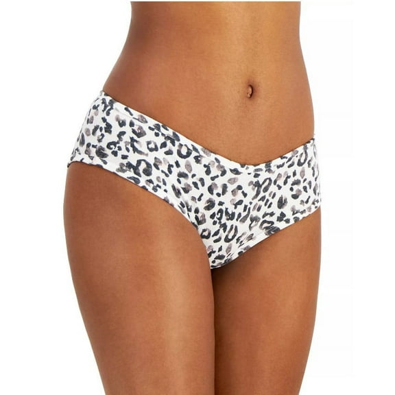 Jenni Women's Ribbed Thong-Water Color Leo Animal Print- Large