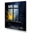 thumbnail image 2 of Designart "Nighttime Charm of Farmhouse Windows II" Farm Canvas Wall Art - Country Blue Farm Windows Living Room Canvas Art, 2 of 6