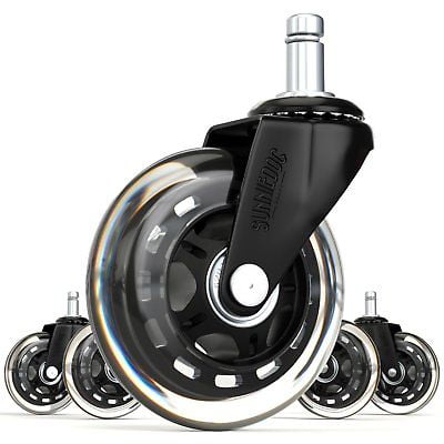 sunniedog 3 inch rollerblade style office chair caster wheel