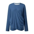 thumbnail image 6 of Women Blouses Button down Blouse Women Tops Athletic plus Size T Shirt Long Sleeve Shirt Nylon Womens Chiffon Blouses Ladies Summer Long Sleeve Dressy Shirts Shirts Pack 5 AB 2XL, 6 of 6