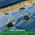 thumbnail image 5 of HTYSUPPLY - Black Plastic Sheeting - 2 mil - (10' x 100') - Black Plastic Tarp, Polyethylene Vapor Barrier Plastic Sheeting, Black Painters Tarp, Roll of Lightweight Plastic, 5 of 7