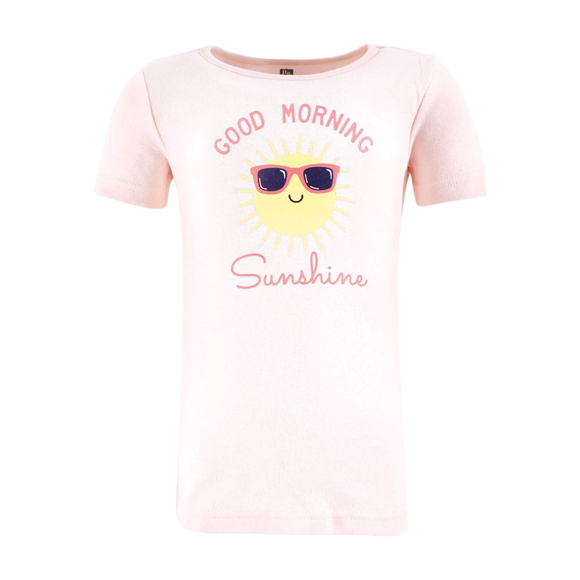 Hudson Baby Infant Girls Cotton Pajama Set, Good Morning Sunshine, 12-18 Months