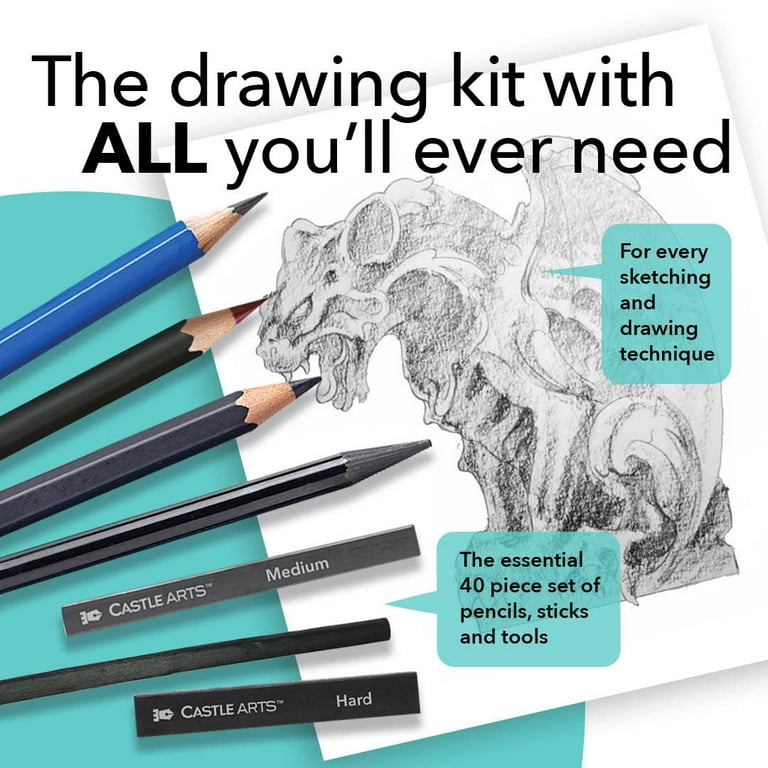 Premium 40-piece Sketching Pencil Set