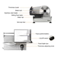 thumbnail image 3 of Zokop 7.5" Blade Commercial Meat Slicer Electric Ham Deli Bread Cheese Cutter Kitchen, 3 of 4