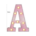 thumbnail image 3 of STAOEDU Led Light Up Letters, Pink Marquee LED Letter Lights 26 Alphabet, Small Pink Lighted Letters, Battery Powered Glitter Letters with Lights for Party, Table, Wall Decor, 3 of 9