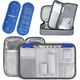 thumbnail image 1 of paquete de estuches de viaje para insulina, bolsa de viaje con enfriador de pluma de insulina y viales de almacenamiento con 2 paquetes de hielo refrigerantes, bolsa de refrigerador de insulina portát, 1 of 5