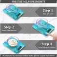 thumbnail image 3 of High Precision Digital Kitchen Scale Tempered Glass Food Scale Multifunction Scale Small Kitchen Appliances Pastel Blue Dandelions, 3 of 7