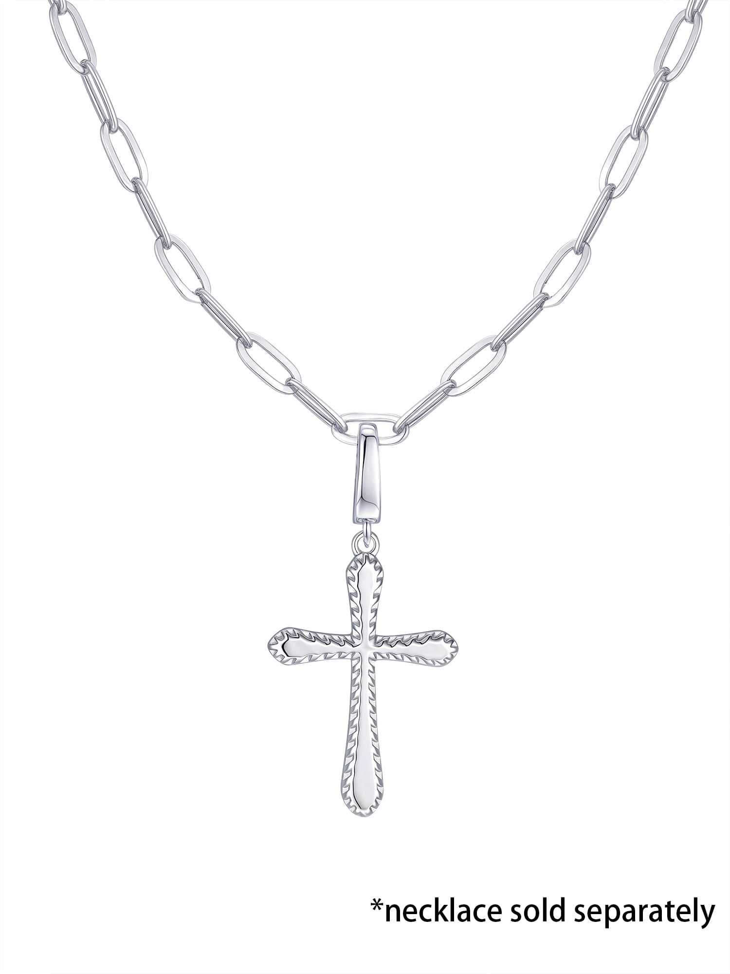 Brilliance Fine Jewelry Cross Charm in Sterling Silver