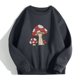 thumbnail image 2 of Mujer Vintage Divertido Suelto Manga Larga Cuello Redondo Shift Impreso Sudadera Divertida Blusa Con Estampado De Plantas Pompotops  gfhjh19118, 2 of 8