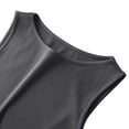 thumbnail image 6 of Tank Tops for Women Knit Crewneck Slim Fit Plain Solid Tops Summer Office Layering Basic Sleeveless Shirts Dark Gray M, 6 of 6