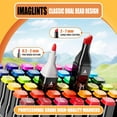thumbnail image 3 of Marcadores de alcohol IMAGLINTS de 80 colores con base de bolígrafo, 3 of 7