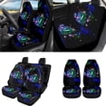 thumbnail image 2 of Uorisanigo Aesthetic Hippy Mushroom Auto Seat Covers for Cars with Seatbelt Shoulder Pad Coasters Steering Cover Headrest Cushion Shift Knob Handbrake Grip Protector Armrest Cover Key Chains,18 Pack, 2 of 7