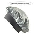 thumbnail image 3 of ievspot 1 pcs Nightcap with Elastic Wide Band Extra Large Sleeping Satin Bonnet High Density Women Braids Curly Night Hat Sleeping Cap for Home Salon, 3 of 5
