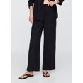 thumbnail image 2 of Pantalón GAP de lino wide leg sin cierre True Black XXL, 2 of 3