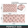 thumbnail image 7 of Pink Cow Bell Pattern Kitchen Rugs Sets Of 2,Anti Fatigue Kitchen Mat Rugs Non Slip Washable,Decorative Kitchen Floor Mats for Kitchen,Sink,Laundry,17"x30"+17"x47", 7 of 7