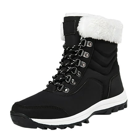 

Ediodpoh Cotton Long Snow Booties Keep Warm for Women Snow Long Knee Hign Boots Women s Boots Womens Boots Black 8