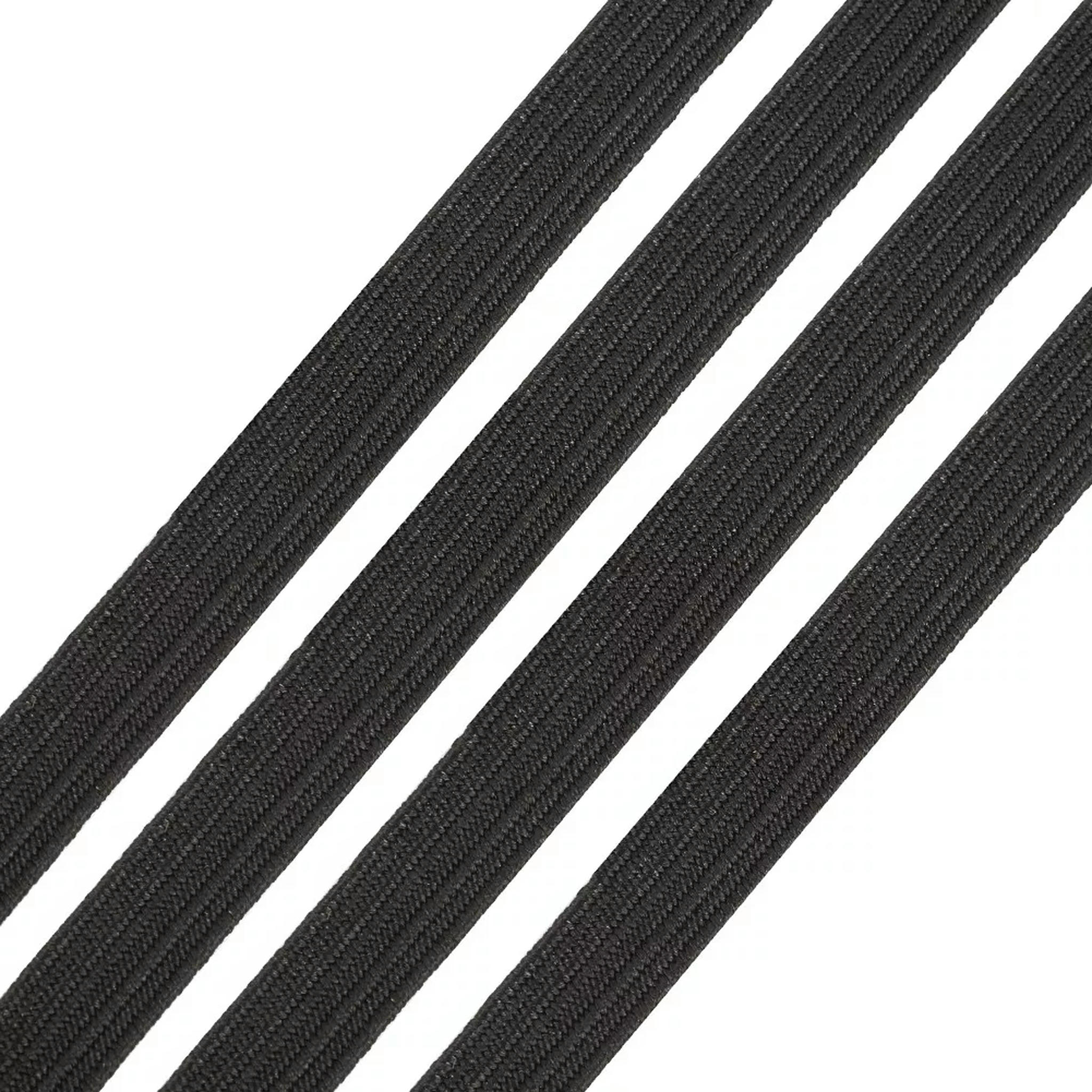 U8MO 100yd/Roll Black 8mm Flat Elastic Cords Stretch Craft String DIY Jewelry Thread