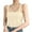 Beige, variant on cfhntfmh Women's Sleeveless Tank Tops Knit Square Neck Ribbed Shirts Summer Casual Basic Tanks Going out Clothes Outfit