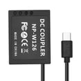 thumbnail image 5 of tería simulada Acoplador de batería simulada con cable de alimentación de resorte USB tipo C de repuesto para Fujifilm X100F X100V X-S10 X-Pro3 X-E3 X-A2 X-A5 X-A7 X-T1 X- T2 X-T3 X-T20 X-T100 X-T200 Andoer Adaptador, 5 of 5